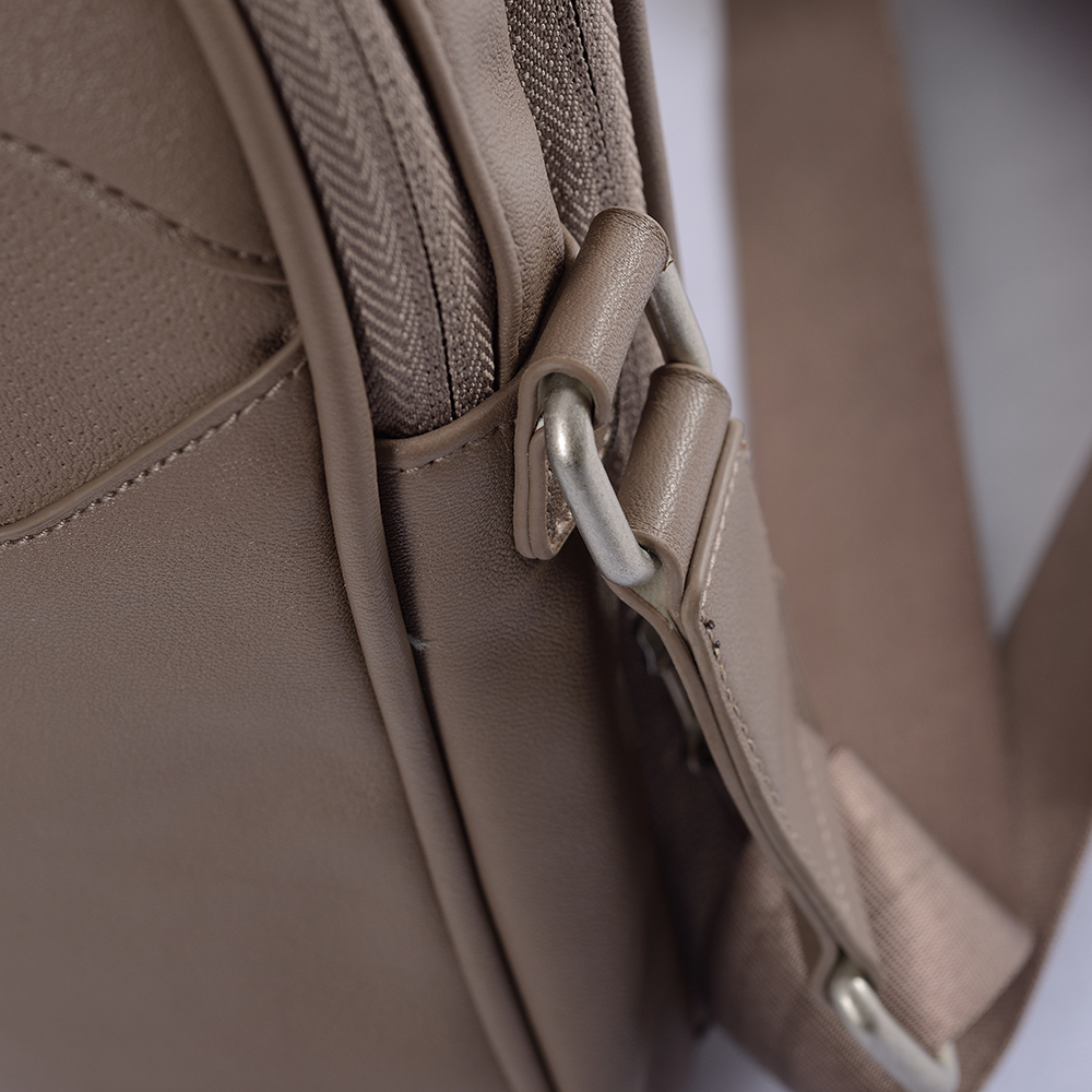 fabrik tilpasset unisex enkelt skulder cross body PU læder taske