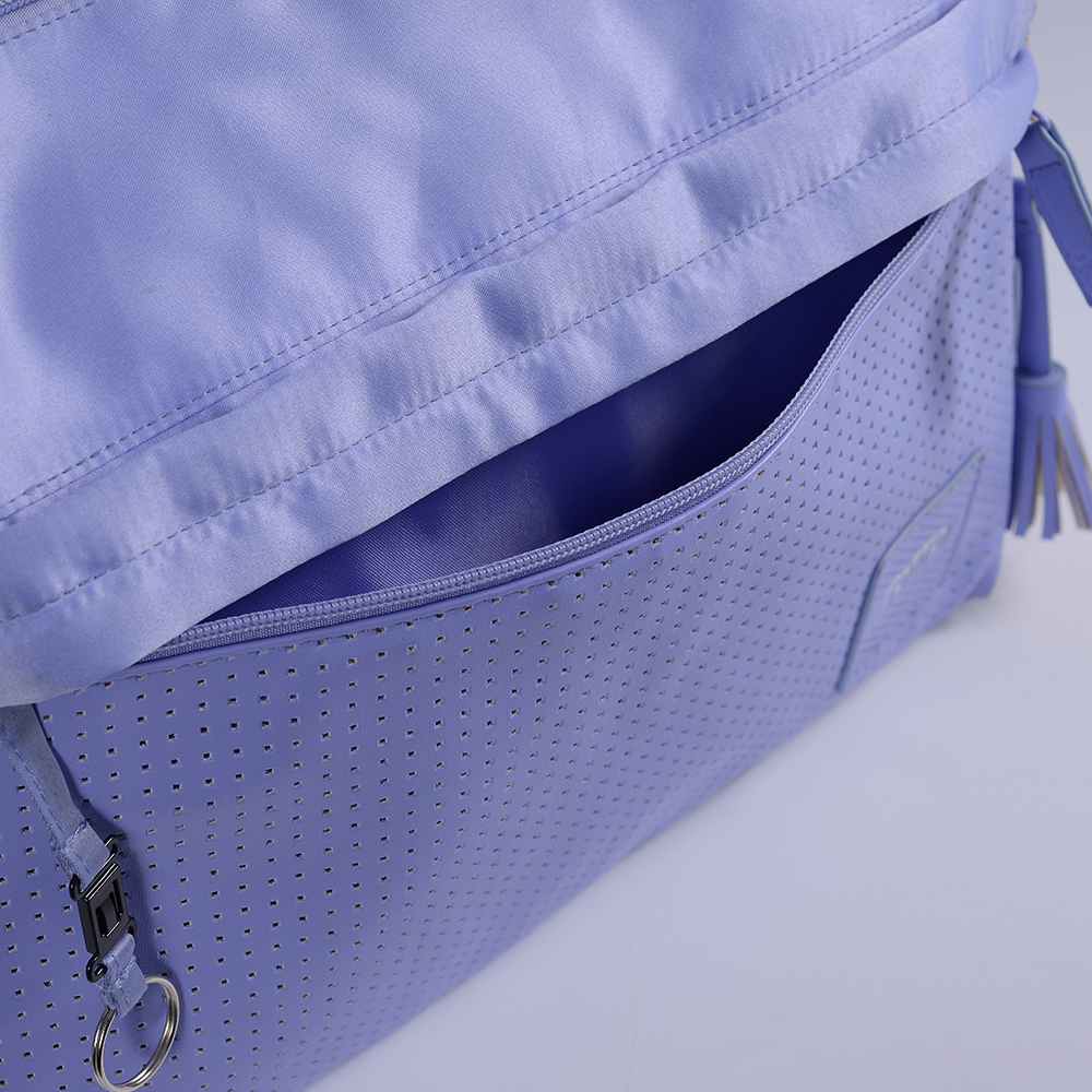 Enkelt skuldertaske i polyester med justerbar rem ydre lomme ID-lommepung