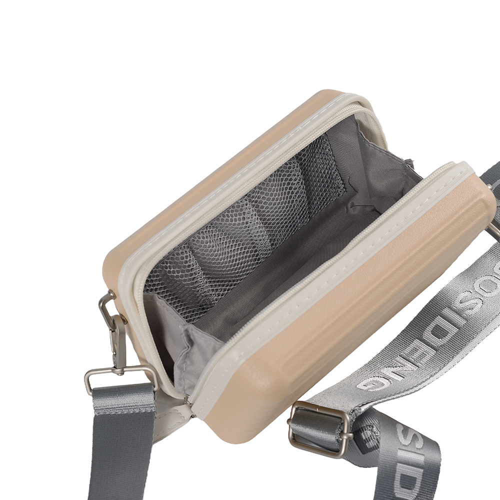 7-tommer mini-håndtaske med justerbar rem, kosmetisk etui til crossbody-taske