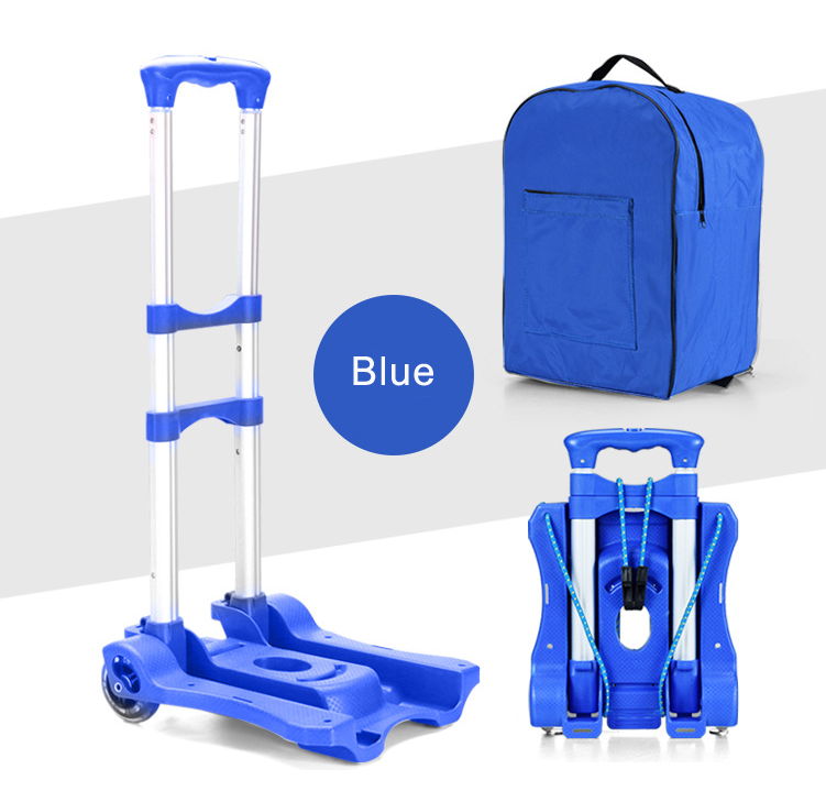Aluminium Lugggae vogn Topkvalitet Foldelige faste hjul Shopping Heavy Duty vogn Multifunktionel bærbar trolley carretillas