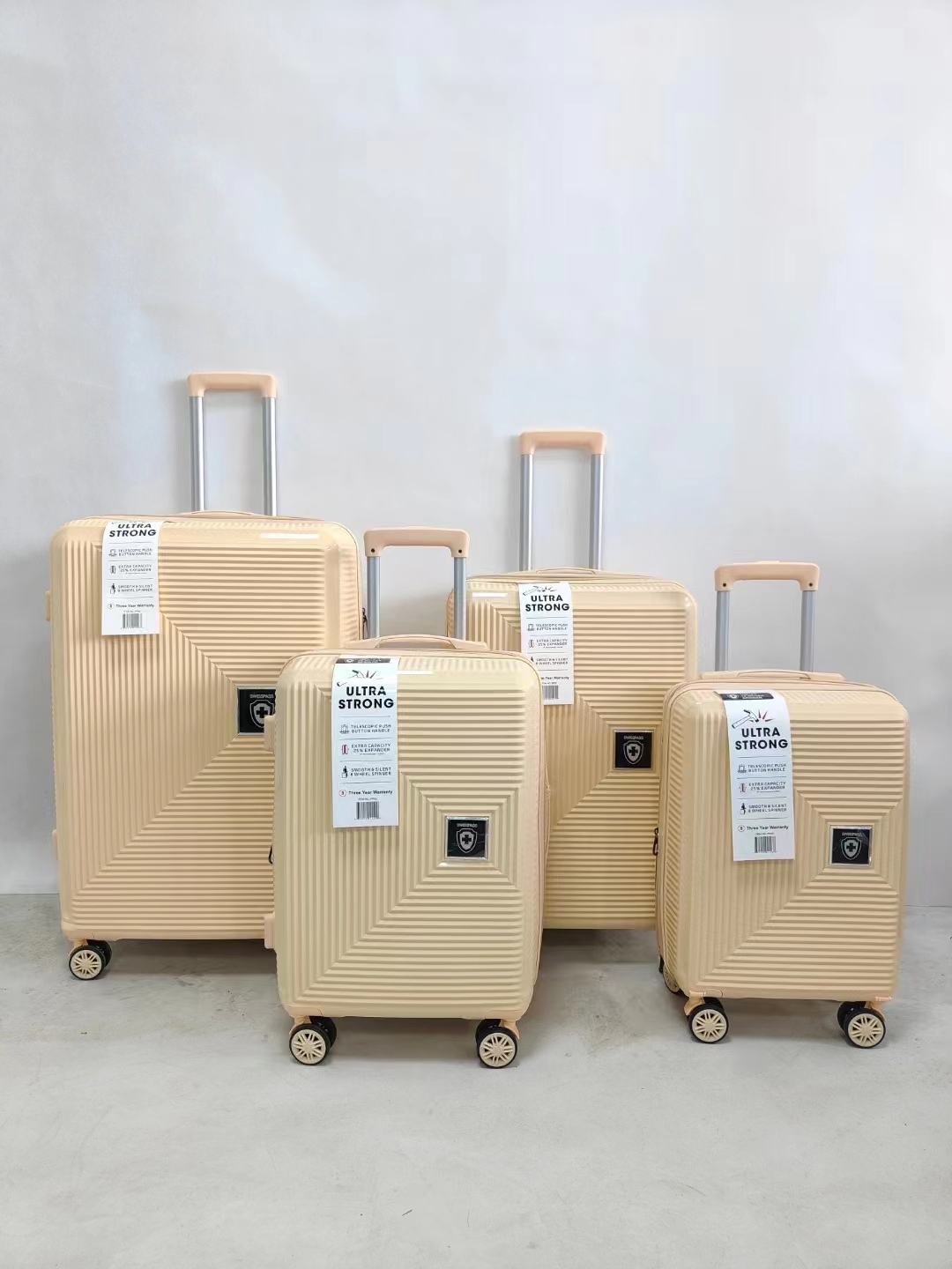 4 stk PP polypropylen trolley bagage rejse kuffert sæt producent custom