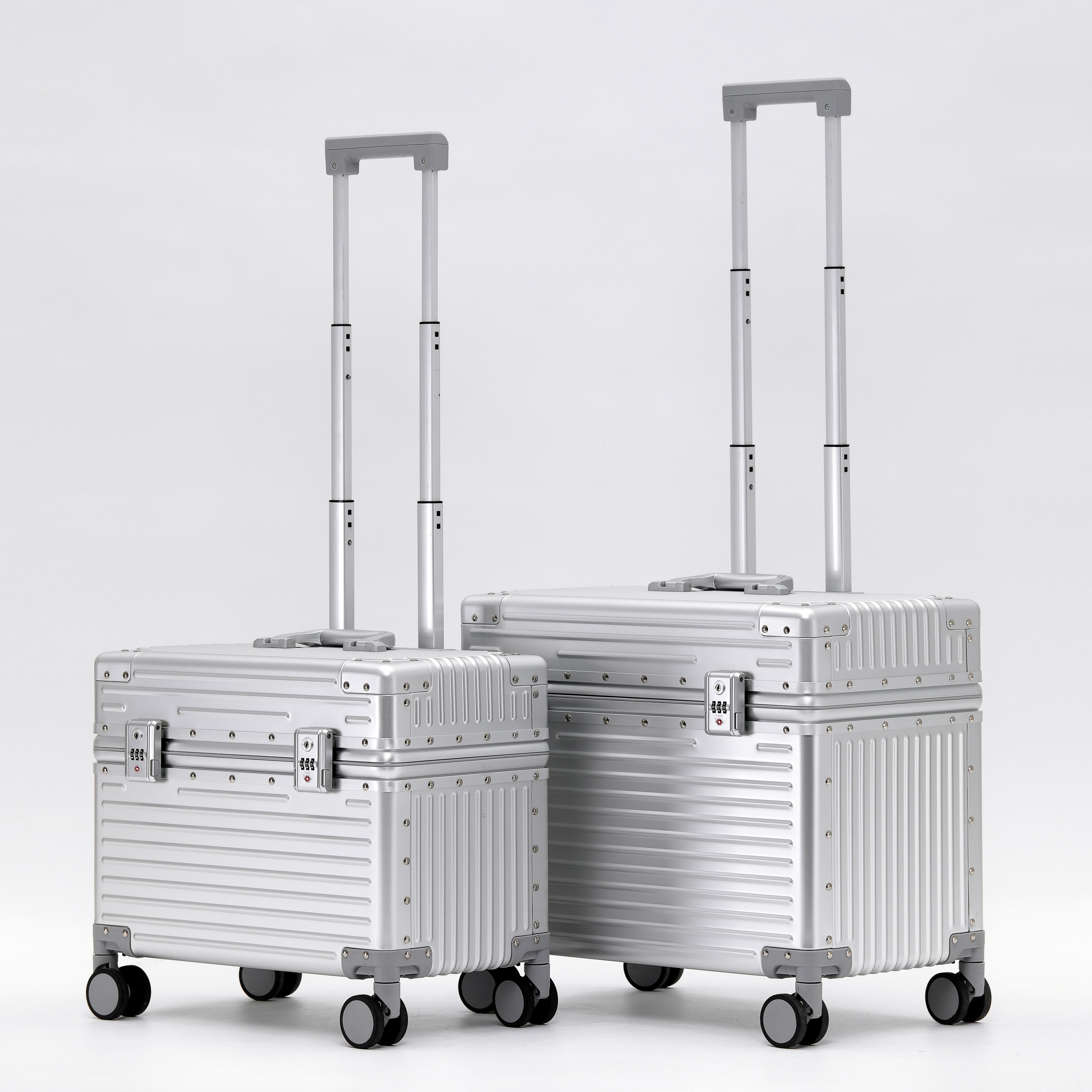 Fashion Matel Magnesium og aluminium trolley rejsebagage kuffert multifunktionel inderlomme